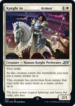 Knight in _______ Armor (Galaxy Foil), Unfinity 303