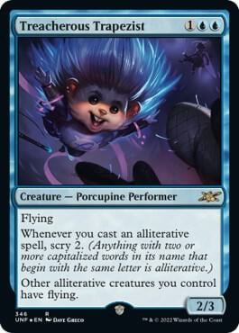 Treacherous Trapezist (Galaxy Foil), Unfinity 346