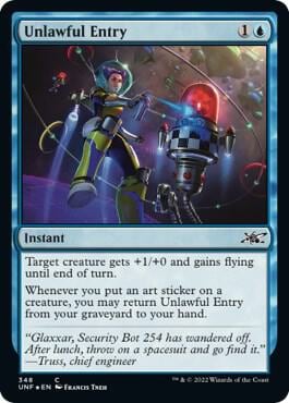 Unlawful Entry (Galaxy Foil), Unfinity 348