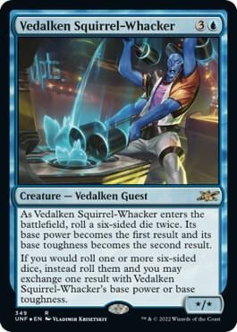 Vedalken Squirrel-Whacker (Galaxy Foil), Unfinity 349