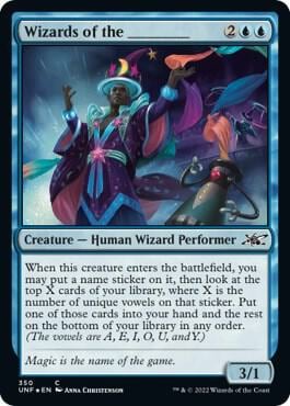 Wizards of the _______ (Galaxy Foil), Unfinity 350