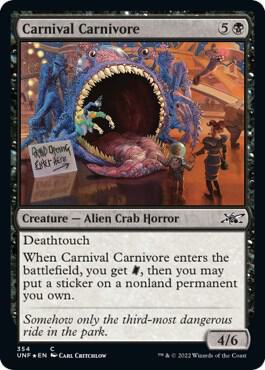 Carnival Carnivore (Galaxy Foil), Unfinity 354