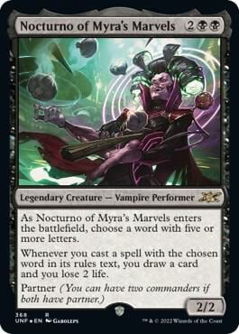 Nocturno of Myra's Marvels (Galaxy Foil), Unfinity 368