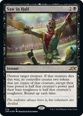 Saw in Half (Galaxy Foil), Unfinity 374