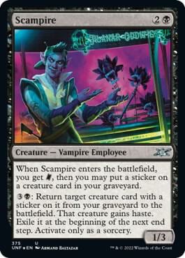 Scampire (Galaxy Foil), Unfinity 375