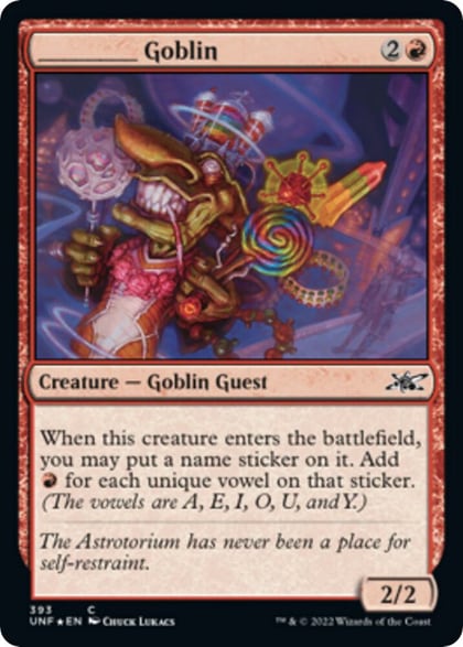 _____ Goblin (Galaxy Foil), Unfinity 393