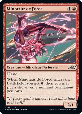 Minotaur de Force (Galaxy Foil), Unfinity 400