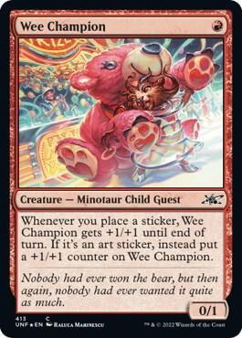 Wee Champion (Galaxy Foil), Unfinity 413
