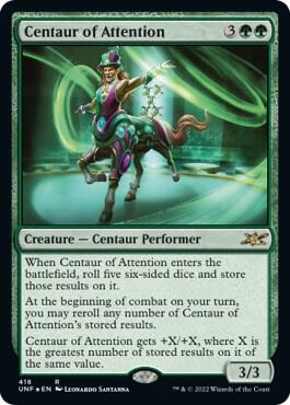 Centaur of Attention (Galaxy Foil), Unfinity 418