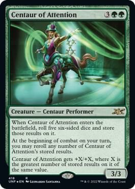 Centaur of Attention (Galaxy Foil), Unfinity 418