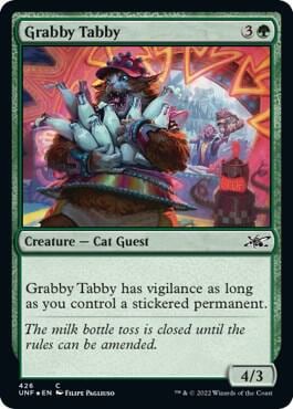 Grabby Tabby (Galaxy Foil), Unfinity 426