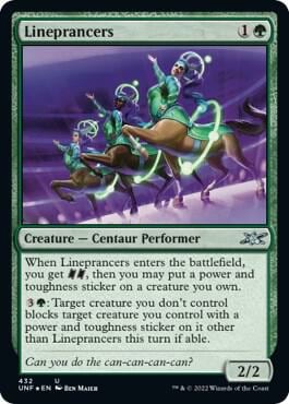 Lineprancers (Galaxy Foil), Unfinity 432