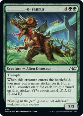 _______-o-saurus (Galaxy Foil), Unfinity 434