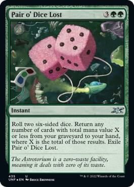 Pair o' Dice Lost (Galaxy Foil), Unfinity 435