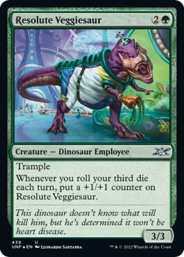 Resolute Veggiesaur (Galaxy Foil), Unfinity 439