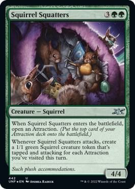 Squirrel Squatters (Galaxy Foil), Unfinity 442
