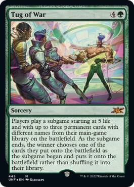 Tug of War (Galaxy Foil), Unfinity 445