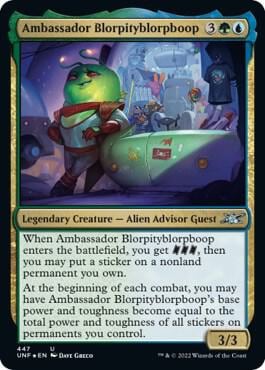 Ambassador Blorpityblorpboop (Galaxy Foil), Unfinity 447