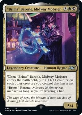 "Brims" Barone, Midway Mobster (Galaxy Foil), Unfinity 449