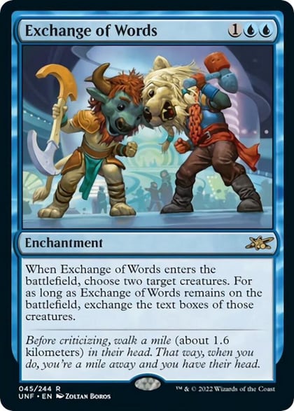 Exchange of Words, Unfinity 45