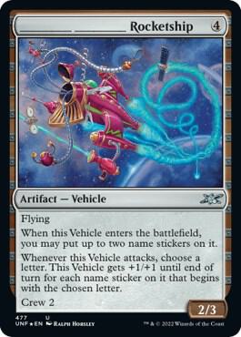_______ _______ Rocketship (Galaxy Foil), Unfinity 477