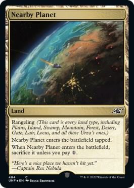 Nearby Planet (Galaxy Foil), Unfinity 484