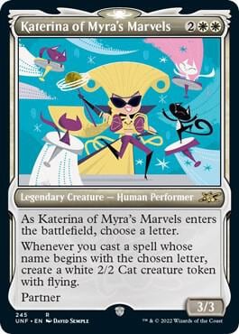 Katerina of Myra's Marvels (Showcase) (Galaxy Foil), Unfinity 496