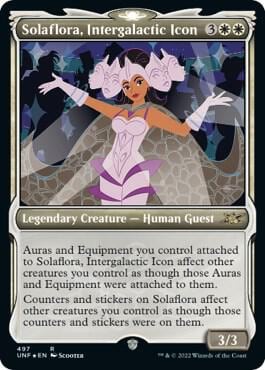 Solaflora, Intergalactic Icon (Showcase) (Galaxy Foil), Unfinity 497
