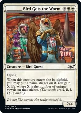 _____ Bird Gets the Worm, Unfinity 5