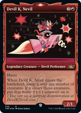Devil K. Nevil (Showcase) (Galaxy Foil), Unfinity 500