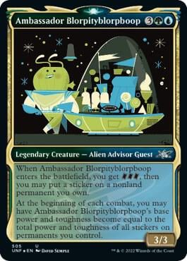 Ambassador Blorpityblorpboop (Showcase) (Galaxy Foil), Unfinity 505