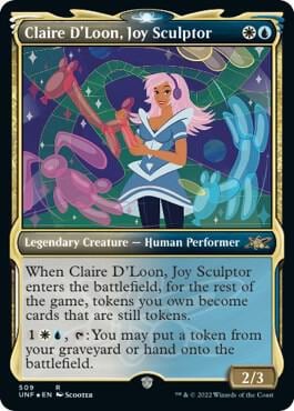 Claire D'Loon, Joy Sculptor (Showcase) (Galaxy Foil), Unfinity 509