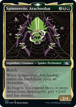 Spinnerette, Arachnobat (Showcase) (Galaxy Foil), Unfinity 522