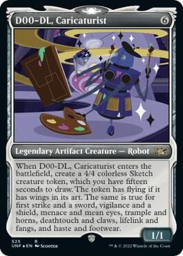 D00-DL, Caricaturist (Showcase) (Galaxy Foil), Unfinity 525