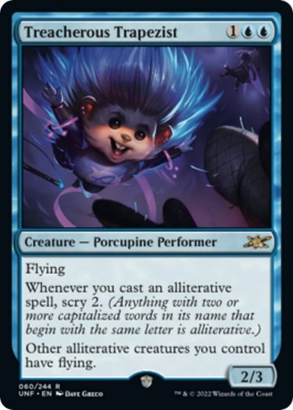 Treacherous Trapezist, Unfinity 60