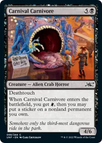 Carnival Carnivore, Unfinity 68