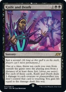 Knife and Death, Unfinity 77