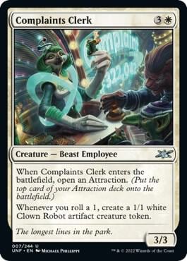 Complaints Clerk, Unfinity 7