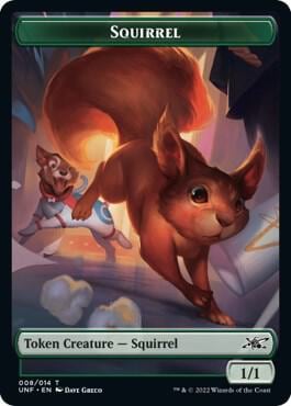 Squirrel // Balloon Double-sided Token, Unfinity #449892