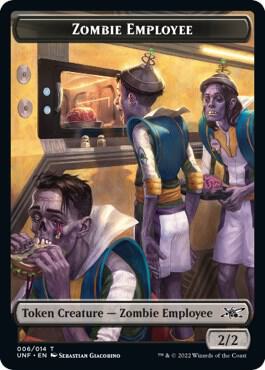 Zombie Employee // Storm Crow Double-sided Token, Unfinity #449930