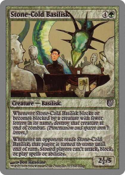 Stone-Cold Basilisk, Unhinged 112