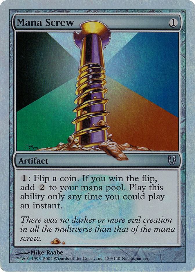 Mana Screw (Alternate Foil), Unhinged 123