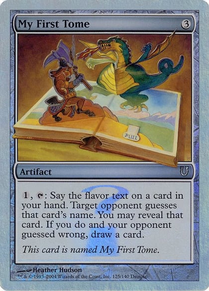 My First Tome (Alternate Foil), Unhinged 125