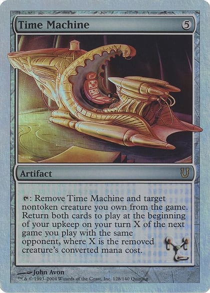 Time Machine (Alternate Foil), Unhinged 128