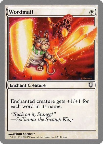 Wordmail, Unhinged 22