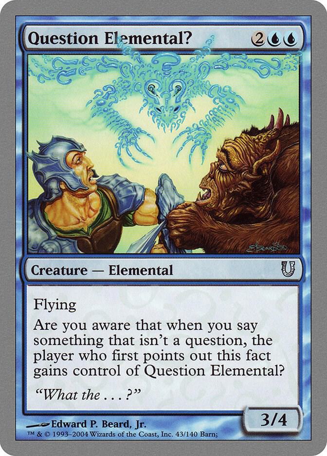 Question Elemental?, Unhinged 43
