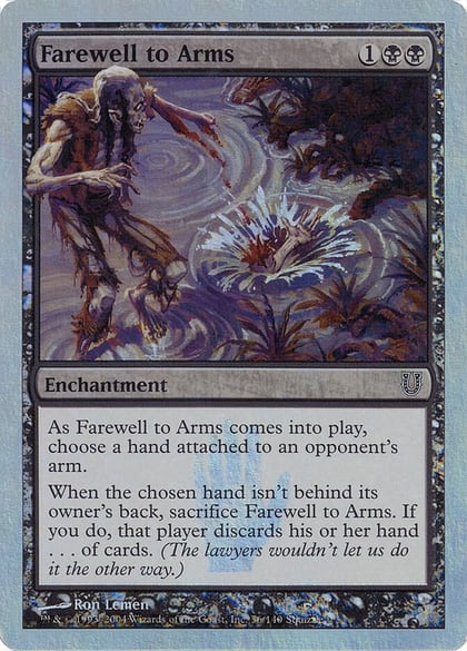 Farewell to Arms (Alternate Foil), Unhinged 56