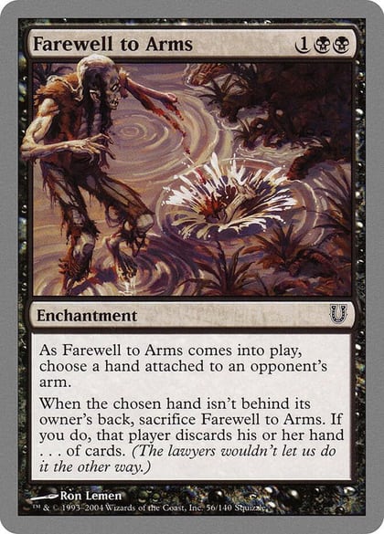 Farewell to Arms, Unhinged 56
