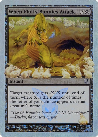 When Fluffy Bunnies Attack (Alternate Foil), Unhinged 67