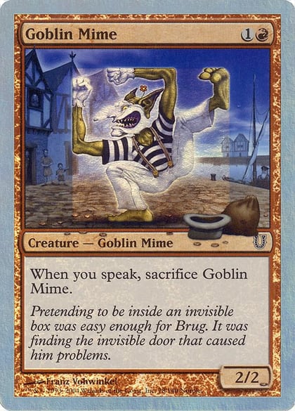 Goblin Mime (Alternate Foil), Unhinged 78